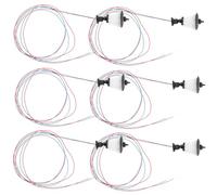 Toddmomy 6pcs Miniature Street Lamp Model Adorable Decorative Lights for Dollhouses and Sand Table Scenes Easy to Assemble Micro Landscape Lights Stable and Sturdy Mini House Accessories