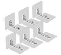 Toddmomy 6Pcs No Drill Wall Anchors for Furniture Self Adhesive Tip Straps for Proofing Safety Furniture Anchors to Prevent Tipping Accidents