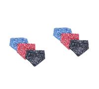 Toddmomy 6pcs Pet Collar Scarf Bibs for Dogs and Puppies Multifunctional Triangle Saliva Towels Red for Dressing up and Keeping Pets Clean