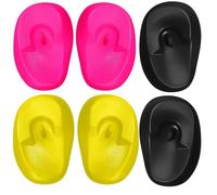 Toddmomy 6pcs Plastic Hair Dye Ear Protectors for Shampooing and Hair Dyeing Washable Ear Covers Suitable for Elders in Salon or Home Use