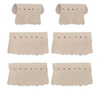 Toddmomy 6Pcs Pool Table Corner Protectors with Grey-White Leather Pockets Billiard Table Pocket Liners Replacement for Snooker and Billiards Stability