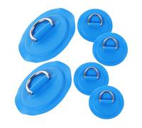 Toddmomy 6pcs Portable Metal D Ring Buckle with Durable PVC Patches for Inflatable Kayak Canoe Paddleboard Strong Cord Fixator Accessories for Secure Outdoor Water Use