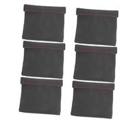 Toddmomy 6pcs PU Earphone Coin Change Holding Bags Small Item Multipurpose Storage Pouches Portable Organizer for Travel Hiking Camping Keys Cosmetics