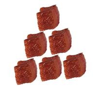 Toddmomy 6pcs Realistic Simulation Beef Block Model for Kitchen Decor Lifelike Artificial Meat Props for Cooking Display Teaching and Play