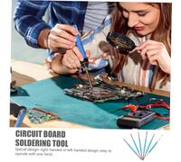 Toddmomy 6pcs Sky-Blue Circuit Board Soldering Tool Double-Sided Solder Aid Repair Kit Carbon Steel Welding Auxiliary Tools for PCB Maintenance and Rework