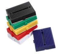 Toddmomy 6pcs Small Solderless Breadboards Mini Circuit Boards for Laboratory Experiments with Secure Pins Construction and Interlocking Design for Electronics Projects