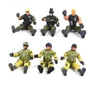 Toddmomy 6pcs Special Forces Interactive Fun Figures for Parent Bonding Promotes Hand Eye Coordination and Understanding of Special Forces Knowledge