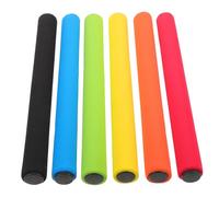Toddmomy 6pcs Sponge Relay Baton with Soft Grip for Outdoor Field Race and Track Relay Competitions Bright Running Sticks for School Sports Training and Team Activities