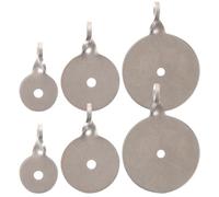 Toddmomy 6pcs Stainless Steel Shooting Targets Set with 2cm/3cm/4cm Aim Point for Archery Practice, Portable High-strength Targets for Outdoor Training and Accuracy Exercise