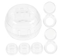 Toddmomy 6pcs Stove Knob Covers for Child Safety Plastic Gas Knob Guards with Easy Installation Suitable for Induction Cooker and Computer Buttons