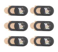 Toddmomy 6pcs Webcam Cover Cover Slider Ultra-thin Compact Abs Privacy Protection Does Not Damage Device Does Not Webcam Usage for Laptop Tablet Black