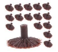 Toddmomy 70pcs Artificial Tree Bases for Model Trees Replacement Feet for Miniature Railroad Scenery DIY Craft Projects Realistic Textured Trunk Stands for Fairy Garden Diorama Supplies