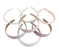 Toddmomy 7pcs Pearl Headbands for Women, Multifunctional Cloth Hair Bands to Keep Hair from Face, Wide and Vivid Shape, for Makeup and Washing Face, Simple Stylish Design