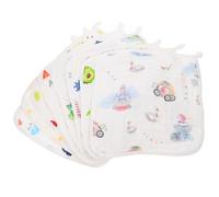 Toddmomy 8-Pack Cotton Baby Bath Towels for Newborns Soft Absorbent Face Cloths for Infants for Feeding Wiping and Bath Time Random Style