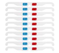 Toddmomy 80pcs Anaglyph 3d Glasses with White Paper Frame, Lightweight Disposable Red and Cyan Glasses for Watching 3d Movies and Dvds, Flat Comfortable Fit for Group Events at Home