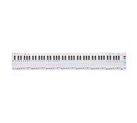Toddmomy 88 Key Practice Guide Paper Piano Keyboard Aid Lightweight Reference Table Hand-rolled Paper for Piano Learning and Teaching