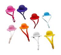 Toddmomy 8pcs Adjustable Pet Hat for Chickens and Birds Cute Accessories for Pets Comfortable Wear-resistant Mini Hats for Festivals and Daily Use