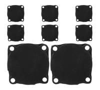 Toddmomy 8pcs Air Compressor Rubber Pads: Automatic Pressure Switch Replacement Vibration Isolation Gaskets for Air Compressor Switches Black Sealing Pads