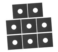 Toddmomy 8pcs Anti-static Vinyl Record Inner Sleeves Black Cardboard Record Covers Double-layer Kraft Paper Sleeves for Vinyl Protection and Storage