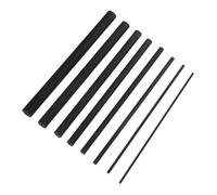 Toddmomy 8pcs Carbon Fiber Fishing Rod Repair Kit High Strength Replacement Tips Lure Rod Connectors Carbon Fiber Bars for Precise Pole Restoration