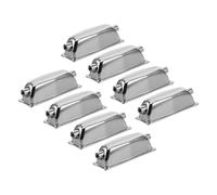 Toddmomy 8pcs Double End Drum Lugs Hole Diameter Electroplated Metal Snare Drum Replacement Parts Wear Resistant Hardware