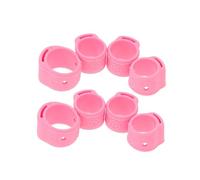Toddmomy 8pcs Guzheng Nail Covers Silicone Guzheng Nail Protectors for Learning Supplies Practice Covers in Tender Pink Large
