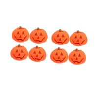 Toddmomy 8pcs Halloween Pumpkin Dog Toys Squeaky Chew Toys for Teeth Cleaning Molar for Cats Dogs Interactive Pet for Healthy Chewing Habits