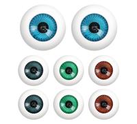 Toddmomy 8Pcs Hollow Eyeball Props Plastic Fake Eyes Halloween Horror Costume Accessories with Assorted Colours for Party Decorations and Cosplay