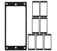 Toddmomy 8Pcs Humbucker Pickup Mounting Ring: Pickup Frame Mounting Rings for Electric Bass Guitar - Curved Slant Edge for DIY Guitar Replacement 4x1.8x0.3"