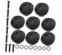 Toddmomy 8pcs Metal Button Head Tuner Handles for Guitar Tuning Peg Buttons Replacement Acoustic Guitar Pegs Small Concave Design Instrument Tuner Accessories