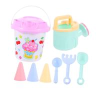 Toddmomy 8pcs Mini Beach Buckets Set for Lightweight Sand with Bright Colors Promotes Coordination and Play for Beach Sandpit