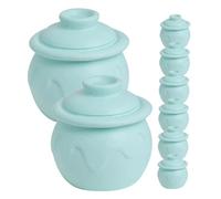 Toddmomy 8Pcs Miniature Pickle Jar House Accessories Vinyl DIY Ornament for Dollhouse Kitchen Pretend Play Compact Safe Material Decorative Micro Landscape