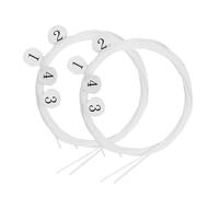 Toddmomy 8pcs Nylon Ukulele Strings Set Replacement Accessories for Various Models Easy Installation Transparent Material and Accurate Tuning for Daily Use