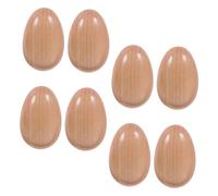 Toddmomy 8pcs Orff Wooden Egg Lightweight Percussion Instruments for Preschool Music Activities Early Education Music for Group Collaboration and Auditory Skill Development