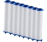 Toddmomy 8Pcs PP Cotton Replacement Shower Filters for Bathroom Sprinkler High-Pressure Filtration Cartridges for Home Use Easy Install Water Softener Shower Head Accessories