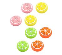 Toddmomy 8pcs Silicone Joystick Thumb Grips Lemon Fruit Pattern Non-slip Protective Covers for Analog Controller Caps Compatible with Switch Oled Gamepad