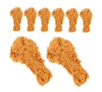 Toddmomy 8pcs Simulated Chicken Legs Artificial Drumstick Model Fake Food Realistic Meat for Kitchen Home Party Decoration Restaurant Photography Prop