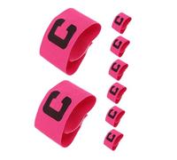 Toddmomy 8pcs Soccer Captain Armband Flexible Elastic Football Bands for Team Leaders Adults Youth Matches Ergonomic Fit Fade Resistant Print Stylish Design