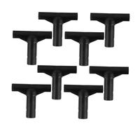 Toddmomy 8pcs Trampoline T Joint Connectors Replacement Accessories Weather Resistant Plastic Pole Covers for Net and Top Pole Secure Fit Outdoor Use with Noise Reducing Sleeve