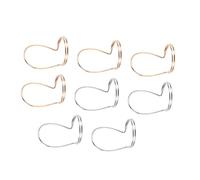 Toddmomy 8Pcs Ultra-thin Metal Finger Ring Picks for Guitar Bass Banjo Mandolin Lightweight Plectrums with Ergonomic Curved Design for Comfortable Playing