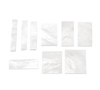 Toddmomy 9 PCS White Shell Guitar Fretboard Inlays DIY Decoration Markers for Guitar Parts Durable Sea Shell Material Easy to Cut and Install Assorted for Custom Looks