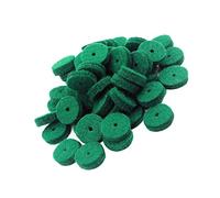 Toddmomy 90 Pcs Piano Felt Washers Repair Parts for Keyboard Balance Green Felt Piano Accessories for Key Leveling and Sound Improvement
