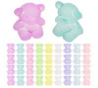 Toddmomy 90pcs Miniature Acrylic Bears, Small Bear Models, Cute Embellishments for Scrapbooking, Card Making, Jewelry, Nail Art, Vase Fillers and Sensory Play