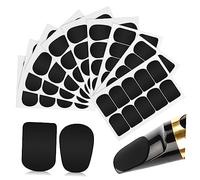 Toddmomy 94Pcs Food Grade Saxophone Clarinet Mouthpiece Cushions Pad for Alto Tenor Soprano Saxophone Soft Thick Sax Cushion with Strong Adhesion for Beginners and Musicians