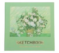Toddmomy 96 Sheets Portable Mini Sketchbook, 96 Pages Light Green | Paper Pocket Format, Minimal Bleed-through, Quick Idea Capture, Study Commute Sketching, Stamps and Ink Pads