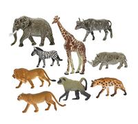 Toddmomy 9pcs Realistic Animal Figurines Wildlife Miniature Decor for Desktop Terrariums and Home Decoration present for Animal Lovers