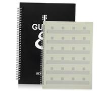 Toddmomy A4 Guitar Sheet Music Notebook Portable Coil Music Book for Guitarists Blank Staff Pages Chord Boxes for Teaching and Practice