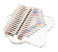 Toddmomy Acrylic 17-key Thumb Piano Portable Finger Kalimba and Melodious Sounds Crystal Design for Beginners and Music Enthusiasts