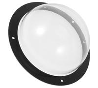 Toddmomy Acrylic Dog Fence Dome Window Easy to Install Outdoor Use Black Pet Fence Window 12.4 Inch Bubble Shape for Garden Dogs and Pets