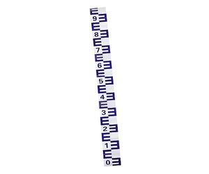 Toddmomy Adhesive Pool Water Level Ruler Decal Water Level Gauge Sticker for Pond and Lake Reflective Adhesive Film Easy to Stick and Remove